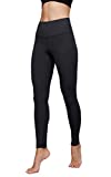 Yogalicious High Waist Ultra Soft Lightweight Leggings -  High Rise Yoga Pants - Black Nude Tech 28" - Small