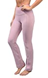 Yogalicious High Waist Soft Nude Tech Straight Leg Yoga Pants for Women - Purple Luster - XS