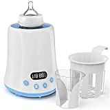 Bottle Warmer, Baby Bottle Warmer, Fast Breast Milk Warmer with a Timer, Baby Food Heater with LCD Display, Accurate Temperature Control, Constant Mode, Fit All Baby Bottles