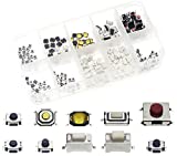 QTETAK 200 Pcs 10 Value Micro Momentary Tactile Push Button Switch Tact Assortment Kit