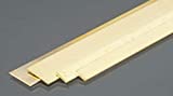 K&S Precision Metals 5078 Bendable Brass Strips.032" X 1/4 & 1/2 X 12" Long, 3 Pieces per Pack, Made in The USA