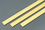 K&S Precision Metals 9739 Brass Strip, 0.090" Thickness x 1/2" Width x 36" Length, 3 pc, Made in USA