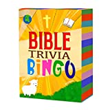 Edenia Bible Trivia Bingo - Christian Game for Families, Game Night, Sunday School, Fellowship - Fun for All Ages & Makes Great Christian Gift