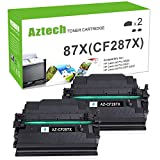 Aztech Compatible Toner Cartridge Replacement for HP 87X 87A CF287X CF287A HP Enterprise M506 M506dn M506n Pro M501 M501dn HP M506 M506x M527 M527dn Printer Ink (Black, 2-Pack)