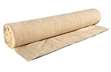 Sandbaggy Burlap Fabric Roll | 1 Roll - 40 inch Width by 100 ft Length | 30% Thicker Than Competition | Constructed from Industrial Grade Burlap Fiber | Great for Home Decor & Weddings
