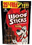 Pro Pac Beef Flavored Woof 'Em Down Sticks Dog Treats, 7.2-Ounce Bag