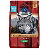 Blue Buffalo Wilderness Rocky Mountain Recipe High Protein, Natural Adult Dry Dog Food, Red Meat 22-lb