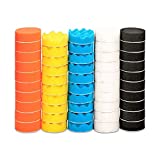 Polishing Pad, ZFE 50pcs 3 inch/80 mm Sponge Buffing Pads, Foam Polishing Pad Kit for Car Sanding, Polishing and Waxing