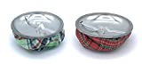 Butt Bat Plaid Sand Bag Cigarette Antique Style Ashtray Random Colors (Pack of 2)