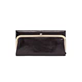 HOBO Rachel Clutch Wallet for Women - Soft Leather Construction with Magnetic Lock Closure, Zipper Pocket, Gorgeous and StylishBlack 1 One Size One Size