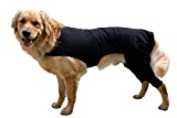 Buckwheat Dog Hind Leg Sleeve Prevents Licking Back Legs, Cone of Shame Alternative, Recovery Suit with Pants Cover and Protect Wounds, Granulomas, After Surgery Rear Leg TPLO Incisions Large, Blue