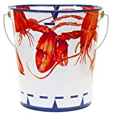 Golden Rabbit Enamelware - Lobster Pattern - Large Pail