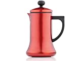 La Cafetiere Coco Stovetop Hot Chocolate Pot and Frother (Red)