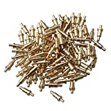 Mxfans 100x Gold-Plated 6mm Copper Probes Spring Pogo Pin Connector