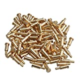 Mxfans 100x Golden Plating Copper Spring Pogo Pins Probes 2mm Dia 6mm Height