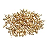 Yibuy 100 Piece Gold Plated PCB Probes Mold Part Pin Pogo Pin 1mm Pin