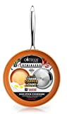 Gotham Steel Stainless Steel Premium 12” Frying Pan, Triple Ply Reinforced with Super Nonstick Ti- Cerama Copper Coating and Induction Capable Encapsulated Bottom – Dishwasher Safe