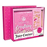 Make It Real - Juicy Couture Shaky Glitter Journaling Set with Pen - Stationery Gift Set for Girls and Teens - Includes Glitter Journal, Crystal Pen & Stickers