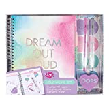 Three Cheers for Girls by Make It Real - Deluxe Journaling Set - Journal Notebook with Undated Planner, Lined & Unlined Pages - Stationery Set for Girls - Includes Stickers, Gel Pens & Eraser