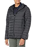 Amazon Essentials Men's Lightweight Water-Resistant Packable Hooded Puffer Jacket, Black, XX-Large