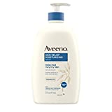 Aveeno Skin Relief 24-Hour Moisturizing Lotion for Sensitive Skin with Natural Shea Butter & Triple Oat Complex, Unscented Therapeutic Lotion for Extra Dry, Itchy Skin, 33 fl. oz(Pack of 1)