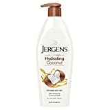 Jergens Hydrating Coconut Body Moisturizer, Infused with Coconut Oil and Water for Long-Lasting Moisture, Hydrates Dry Skin Instantly, 16.8 FL OZ, Dermatologist Tested (Packaging May Vary)