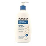 Aveeno Skin Relief Fragrance-Free Moisturizing Lotion for Sensitive Skin, with Natural Shea Butter & Triple Oat Complex, Unscented Therapeutic Body Lotion for Itchy, Extra-Dry Skin, 18 fl. oz