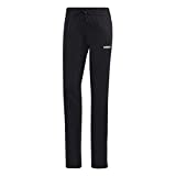 adidas womens Essentials Tricot Open Hem Full Length Training Joggers Sweatpants, Black/White, Medium