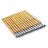 TOTOT 15pcs P75-E2 Spring Test Probe Pogo Pin Test Tools Dia 1.3mm Conical Head 1.02mm Thimble Length 16.5mm PCB Testing Pin Spring Contact Probe