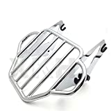 XKH- Motorcycle Chrome King Detachables Two-Up Luggage Rack Compatible with 2009-2016 Touring Road King/Street Glide/Road Glide [B01KNXA8MS]