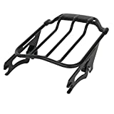 XMT-MOTO Black Air Wing Two Up Luggage Rack fits for Harley Touring Road King Street Glide Electra Glide Road Glide 2009-2020