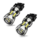 SEALIGHT 3157 LED Bulbs, 3157 LED Brake Lights, 3157 LED Backup Reverse Lights 6000K 3000Lumens Super Bright, 3156 LED Reverse Tail Lights, Turn Signal LED - 3056 3156 3057 3157 LED Bulbs, Pack of 2