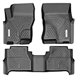 YITAMOTOR Floor Mats Compatible with 2008-2021 Nissan Frontier Crew Cab, Custom Fit Floor Liners, 1st & 2nd Row All-Weather Protection, Black