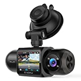 1080P FHD Built-in GPS Wi-Fi Dash Cam, Front and Inside Car Camera Recorder with Infrared Night Vision, Sony Sensor, Supercapacitor, 4 IR LEDsG-Sensor, Parking Mode, Loop Recording (D30)