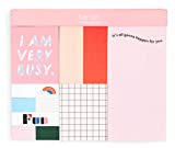 ban.do Cute Sticky Notes Set of 8 with 100 Sheets Each, Includes Sticky Tabs and Large Note Pads, Multi