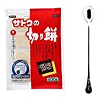 Sato No Kirimochi Parittosuitto 400g rice cake (Pack 1) + 1 NineChef Long Handle Coffee Spoon