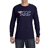 Long Sleeve Navy New England Mac Logo T-Shirt Adult