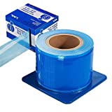 JMU Barrier Film Blue, Barrier Film Roll with Dispenser Box, 4"x 6" 1200 Sheet Adhesive Barrier Film for Dental Medical Tattoo