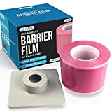 JJ CARE Pink Barrier Film (4”x6”) Barrier Tape Roll with Film Dispenser (1500 Sheets) Perforated Tattoo Barrier Film, Tape Barrier for Dental Equipment, Tattoo Machines & More