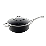 Calphalon Contemporary Hard-Anodized Aluminum Nonstick Cookware, Saute Pan, 3-quart, Black