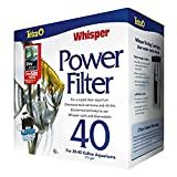 Tetra Whisper Power Filter for Aquariums, 3 Filters in 1, Up to 40-Gallons