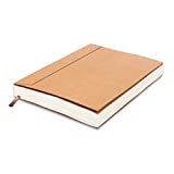 Moonster Lined Paper Refill Notebooks for Refillable Leather Journal  Eco Friendly Acid-Free & Tree-Free Recycled Cotton Sheets A5 Ruled Notepad 8.25 x 5.75 Inches w/ 160 Soft Pages & Bookmark