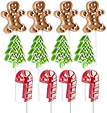 Holiday-Themed Lollipops (12 Pack) Great for Christmas Goody Bag Fillers or Christmas Stocking Stuffers