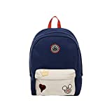 Kingdom Hearts Bag - Navy Blue and Whte Backpack with Kingdom Hearts Patches