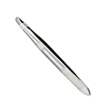 Yimart Silver Stainless Steel Round Tip Eyebrow Hair Tweezer Makeup Cosmetic Tool