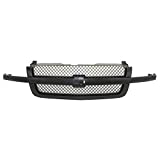 Perfit Liner New Replacement Parts Front Black Grille Grill Compatible With CHEVROLET Silverado 1500 Pickup Truck Classic 03-07 Without Dale Earnhardt Package Fits SS Model RPO-41U GM1200557 19168630