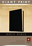 Holy Bible, Giant Print NLT (Red Letter, Imitation Leather, Black)