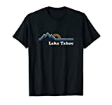 Retro Lake Tahoe California T Shirt Vintage Sunrise Mountain