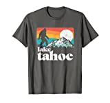 Lake Tahoe Retro Bigfoot Mountains Vintage Graphic T-Shirt