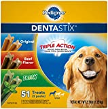 PEDIGREE DENTASTIX Large Dog Dental Care Treats Original, Beef & Fresh Variety Pack, 2.73 lb.Pack (51 Treats)